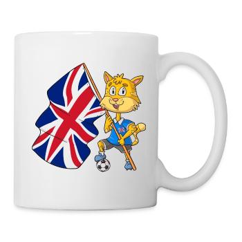 Chat fan britannique - Mug blanc - blanc - Droite