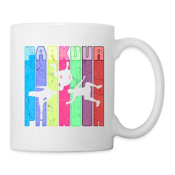 Parkour Freerunner Traceur Le Parcour parkourshirt - Mug blanc - blanc - Droite