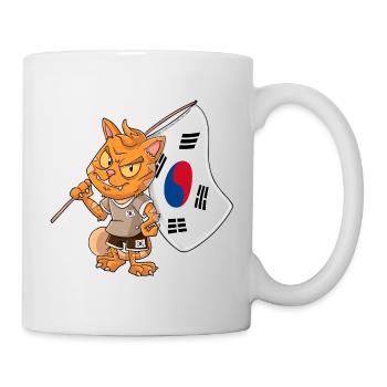 South Korean Fan Cat - Mug - white - Right