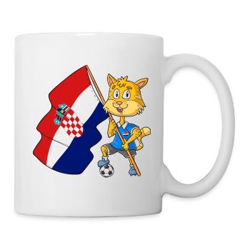 Croatian Fan Cat - Mug - white - Right