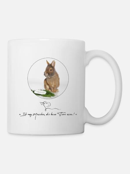Aus der Kollektion » Die Tiere sind traurig ! « - Tasse - Weiß