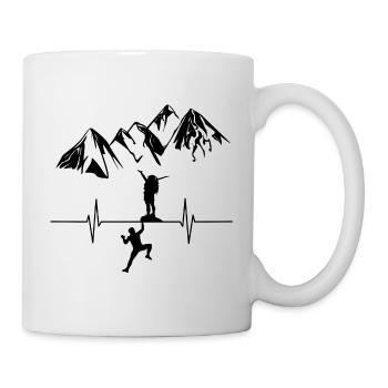 Couple d’escalade - Mug blanc - blanc - Droite
