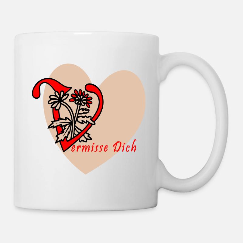 Tu me manque - Mug blanc - blanc