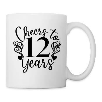 Vive le 12e anniversaire des 12 ans - Mug blanc - blanc - Droite