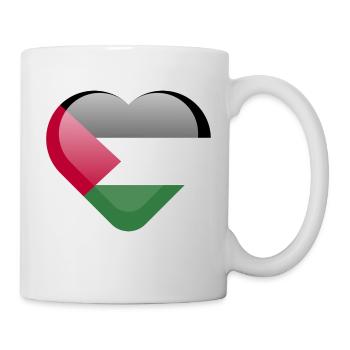 love palestine flag - Tasse - Weiß - Rechts