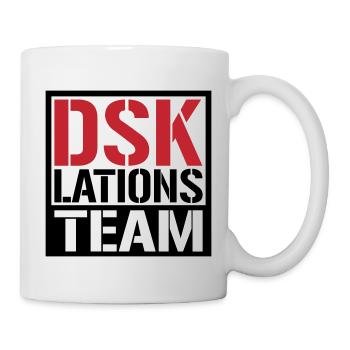 Deeskalationsteam DSKlations Team Farben änderbar - Tasse - Weiß - Rechts