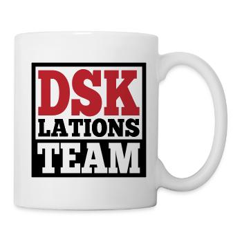 Deeskalationsteam DSKlations Team Farben änderbar - Tasse - Weiß - Rechts