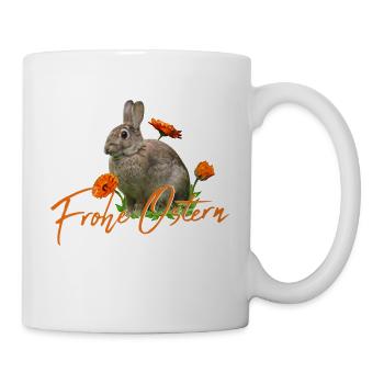 Frohe Ostern Osterhase - Tasse - Weiß - Rechts