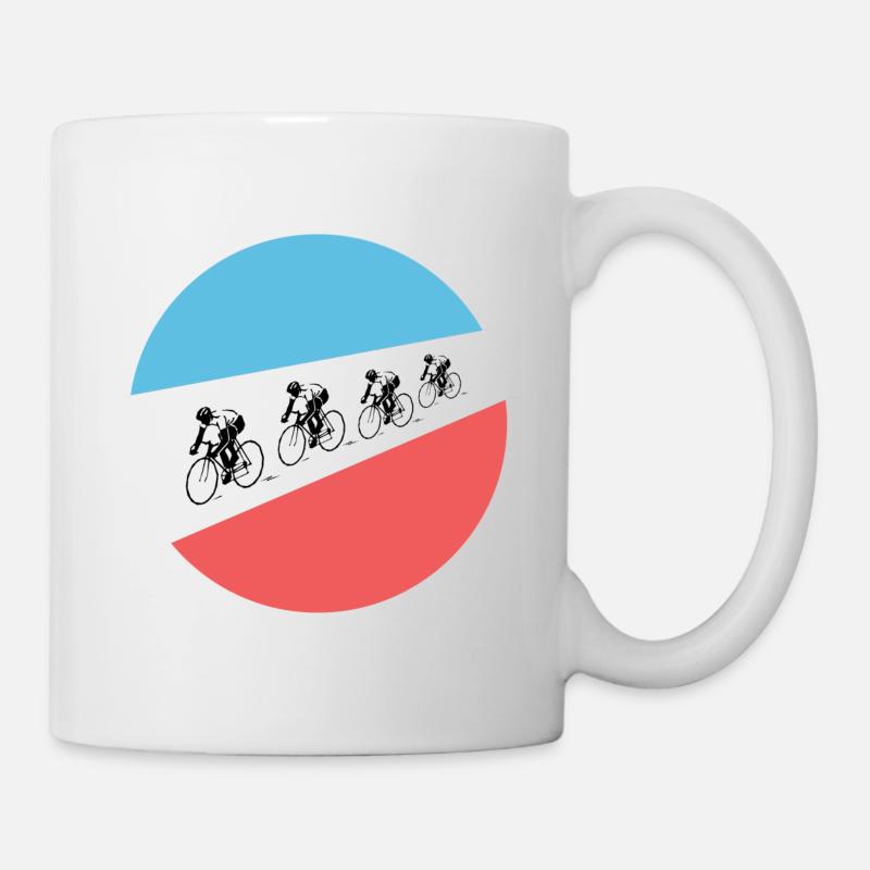 Vélo de route Cyclisme Course cycliste - Mug blanc - blanc