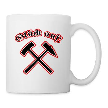 Glück auf! - Tasse - Weiß - Rechts