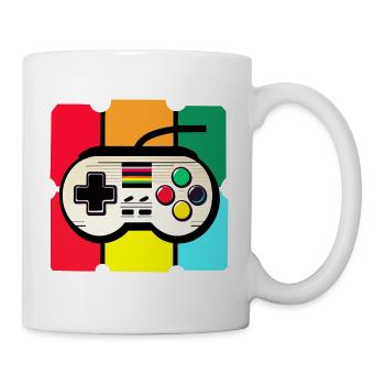 Retro Gaming Color - Tasse - Weiß - Rechts