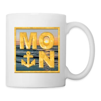 MOIN Anker Gold - Tasse - Weiß - Rechts