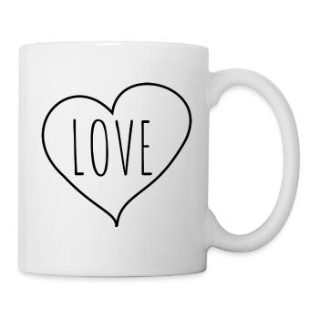 Liebesherz - Tasse - Weiß - Rechts