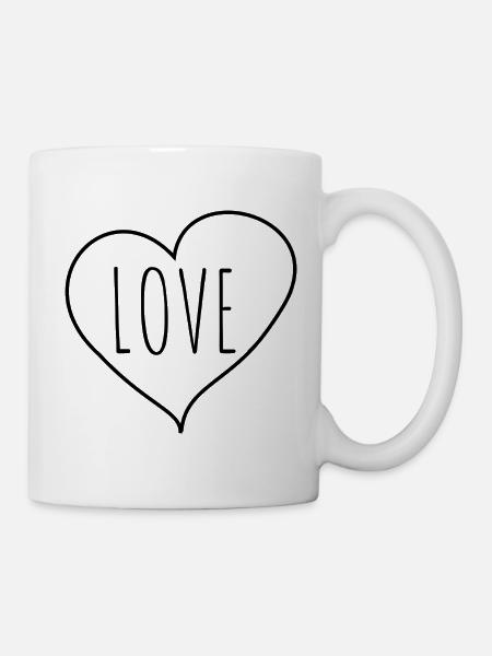 Love heart - Mug blanc - blanc