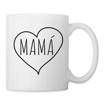 Mamà Herz - Tasse - Weiß - Rechts