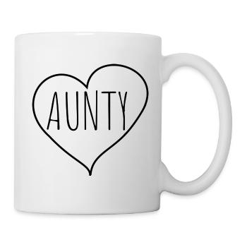 Aunty heart - Mug - white - Right