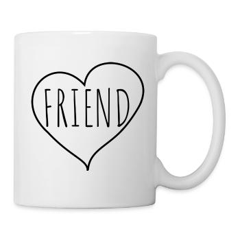 Friend heart - Mug - white - Right