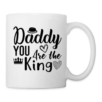 Papa you are the king, Dad you are the King - Mug - white - Right
