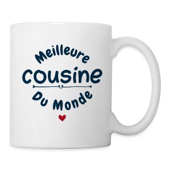 meilleure cousine du monde - Mug blanc - blanc - Droite