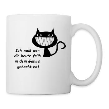 Ich weiß wer dir - Tasse - Weiß - Rechts