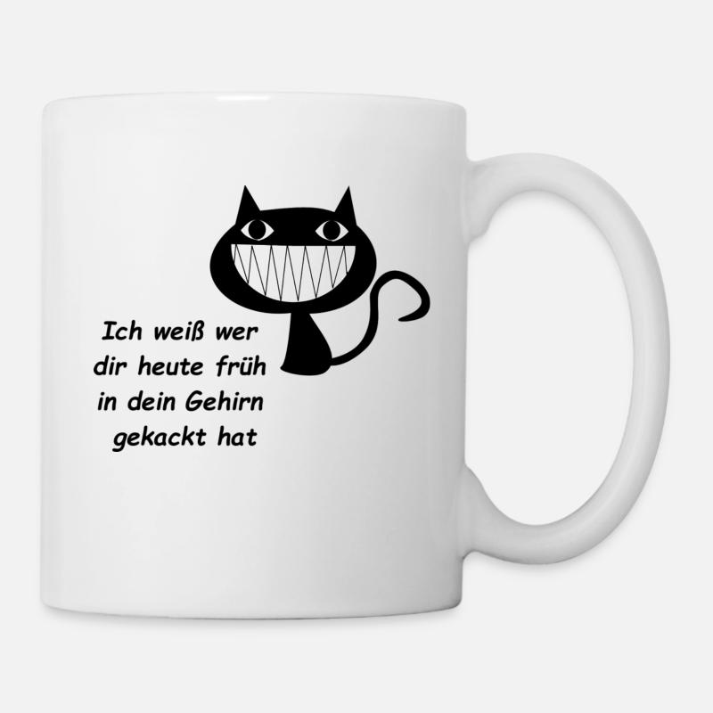 Ich weiß wer dir - Tasse - Weiß