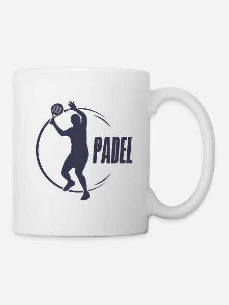 Logo de l’équipe de padel Joueur de padel Tennis Padel - Mug blanc - blanc