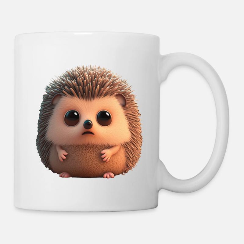Niedlicher kleiner Chibi Igel - Tasse - Weiß