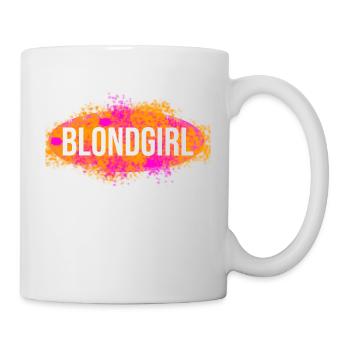 Blondgirl hat blonde Haare ist eine Blondine - Tasse - Weiß - Rechts