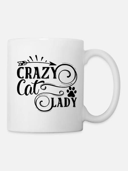 Crazy Cat Lady - Tasse - Weiß