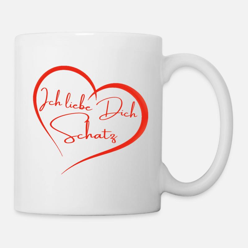 Ich liebe Dich Schatz - Tasse - Weiß