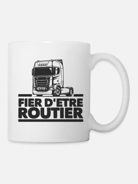 FIER D’ÊTRE ROUTIER ! 🚛 - Mug blanc - blanc