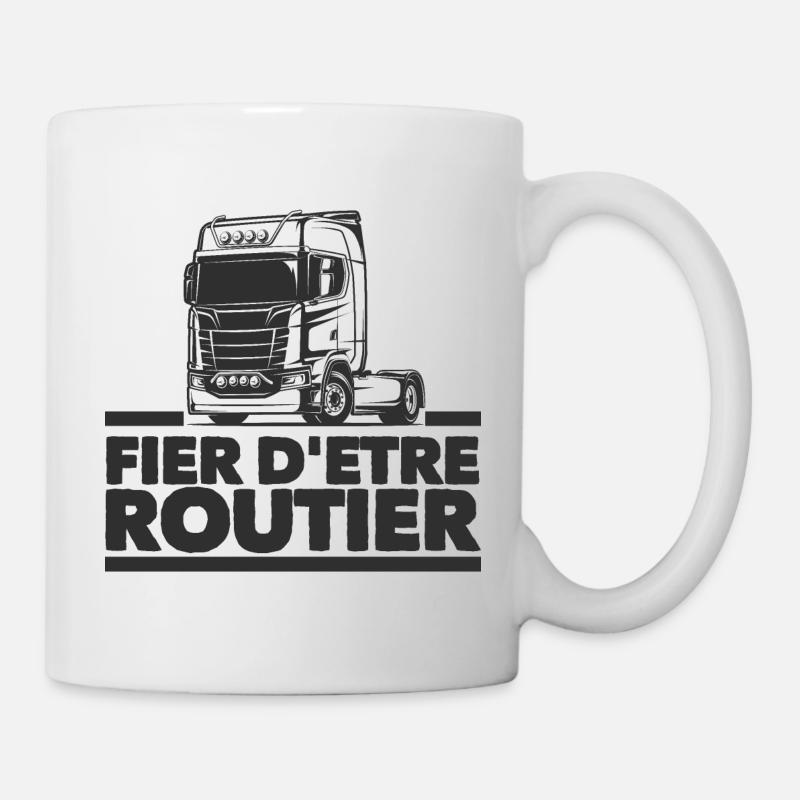 FIER D’ÊTRE ROUTIER ! 🚛 - Mug blanc - blanc