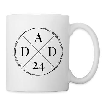 Dad 24 Nachwuchs Vater Baby Ankündigung Papa 2024 - Tasse - Weiß - Rechts