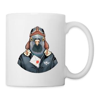 Postbotentaube - Tasse - Weiß - Rechts