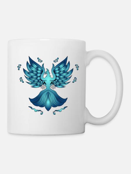 Phoenix d'eau - Mug blanc - blanc