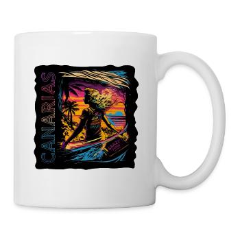 ÎLES CANARIES ANIMÉES - Mug blanc - blanc - Droite