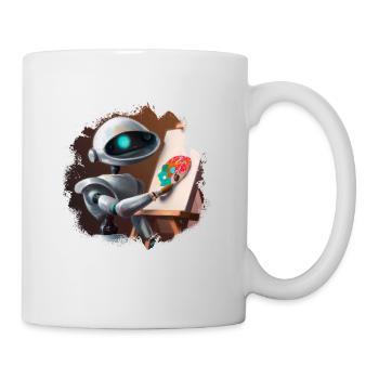 CyberBrush: The Artistic Robot - Mug - white - Right