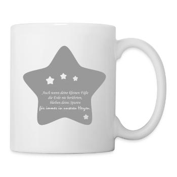 Schöne Erinnerung an ein Sternenkind - Tasse - Weiß - Rechts