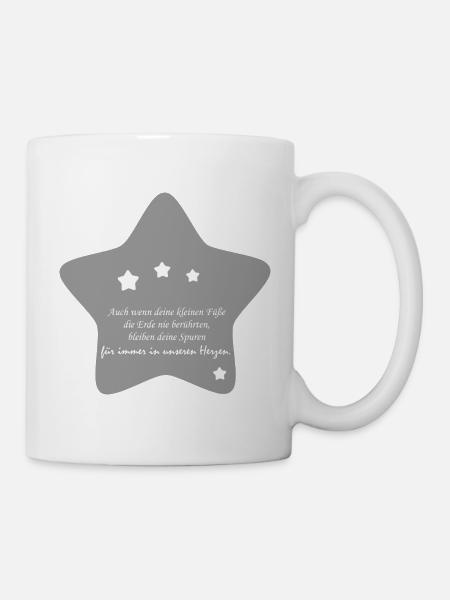 Schöne Erinnerung an ein Sternenkind - Tasse - Weiß