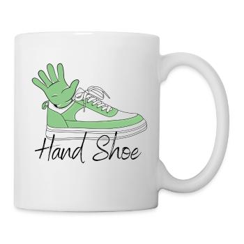 Handschuh - Hand Shoe - Tasse - Weiß - Rechts