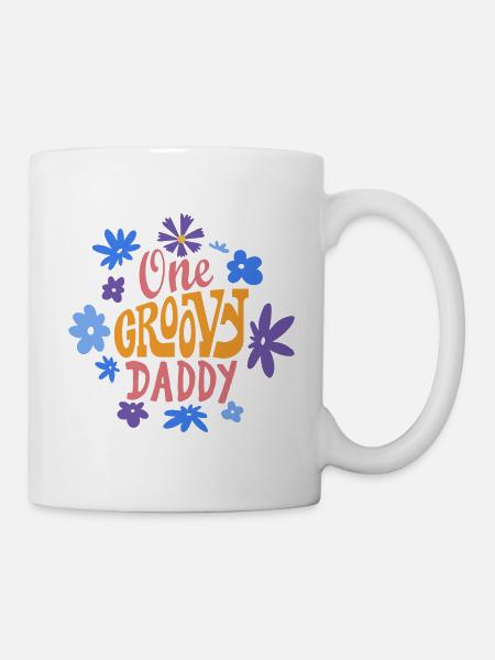 Ein grooviger Papa, Ein toller Papa - Tasse - Weiß