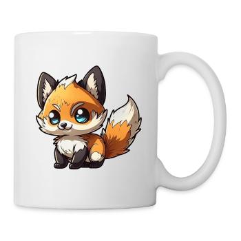 Süßes Baby Fuchs Chibi - Tasse - Weiß - Rechts
