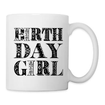 Fille d’anniversaire - Mug blanc - blanc - Droite