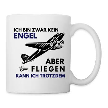 Fliegen kann ich trotzdem - Tasse - Weiß - Rechts