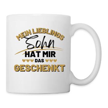 Mein Lieblings Sohn hat mir das geschenkt - Tasse - Weiß - Rechts