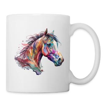 Schönes Pferd - Tasse - Weiß - Rechts