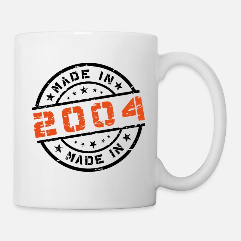 Année de naissance Anniversaire Né en - Fabriqué en 2004 - Mug blanc - blanc