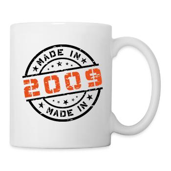 Year of birth Birthday Born In - Made in 2009 - Mug - white - Right