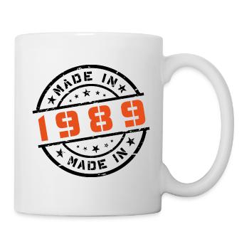 Année de naissance Anniversaire Né en - Fabriqué en 1989 - Mug blanc - blanc - Droite
