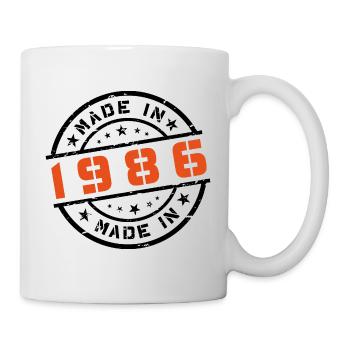 Année de naissance Anniversaire Né en - Fabriqué en 1986 - Mug blanc - blanc - Droite